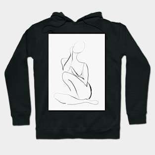 Female Figure Line Hoodie